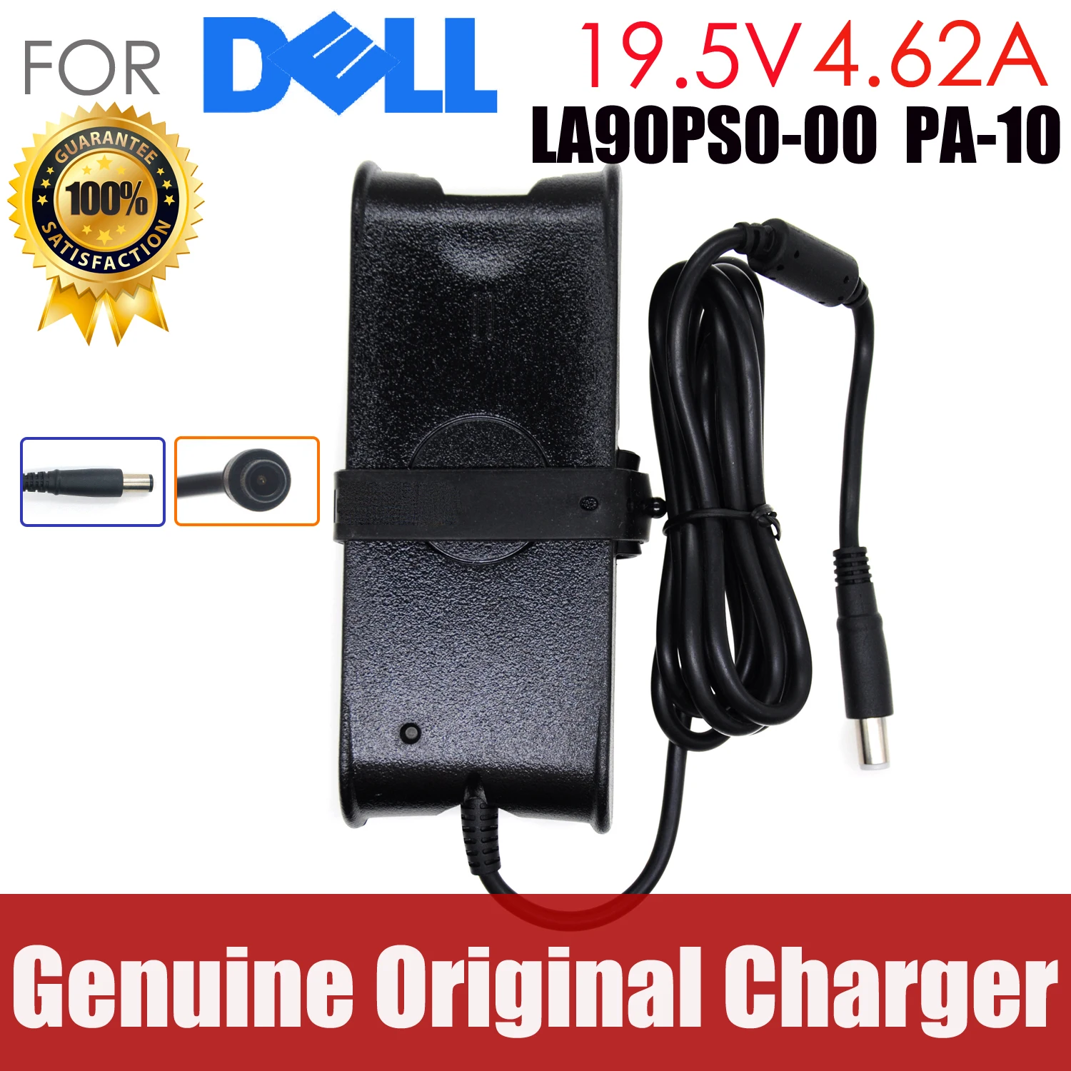 Original 19.5V 4.62A 90W For Dell E6510 E6520 E6530 E7240 E7250 E7440 E7450 Ea90Pe1-00 Laptop Supply Ac Adapter Charger