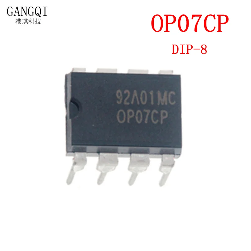 10 Pz/Lotto Op07Cp Op07 Op07C Dip-8 Amplificatori Operazionali-Amplificatori Op Bassa Tensione Offset Nuovo