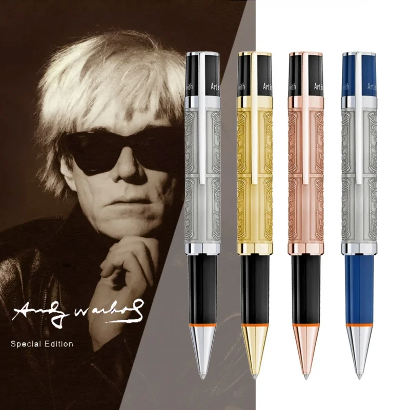 Lan Luxury Design Limited Special Edition Andy Warhol Reliefs Penne A Sfera In Metallo A Botte
