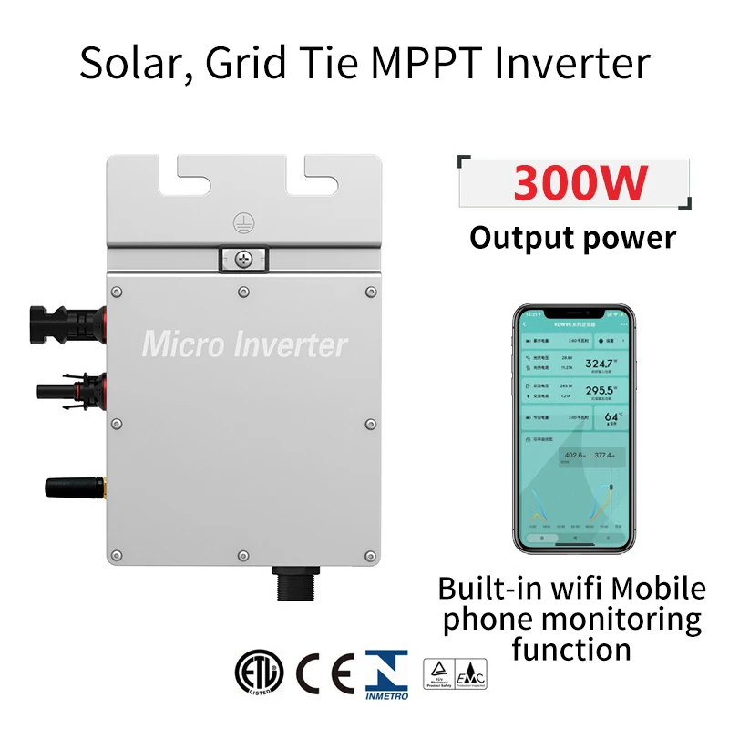 Nuovo Prodotto 300W Solar Grid-Connected Microinverter Home Electric Charging Inverter Solari In Vendita