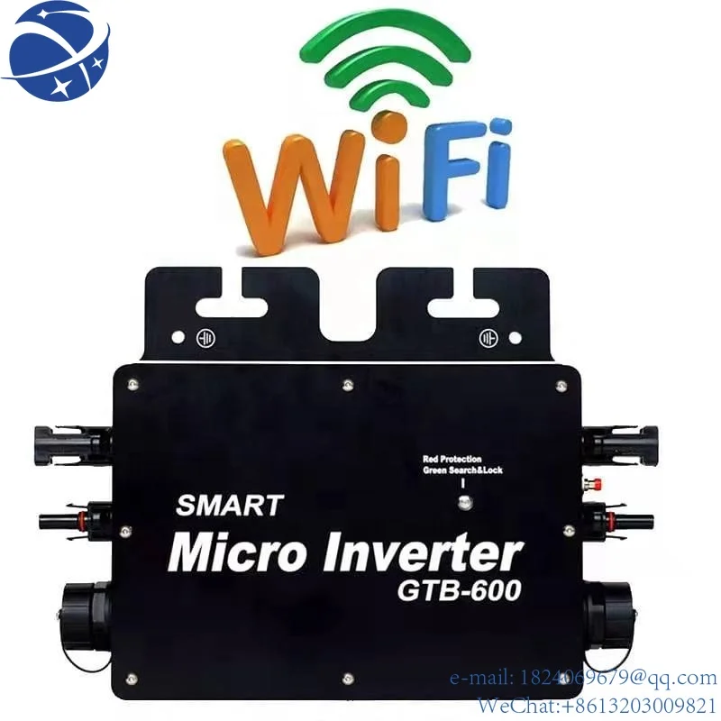 Grid Tie Micro Inverter System On Grid Microinverter 400W Stand By Wifi Mobile App Communication Micro Inverter Microinversor