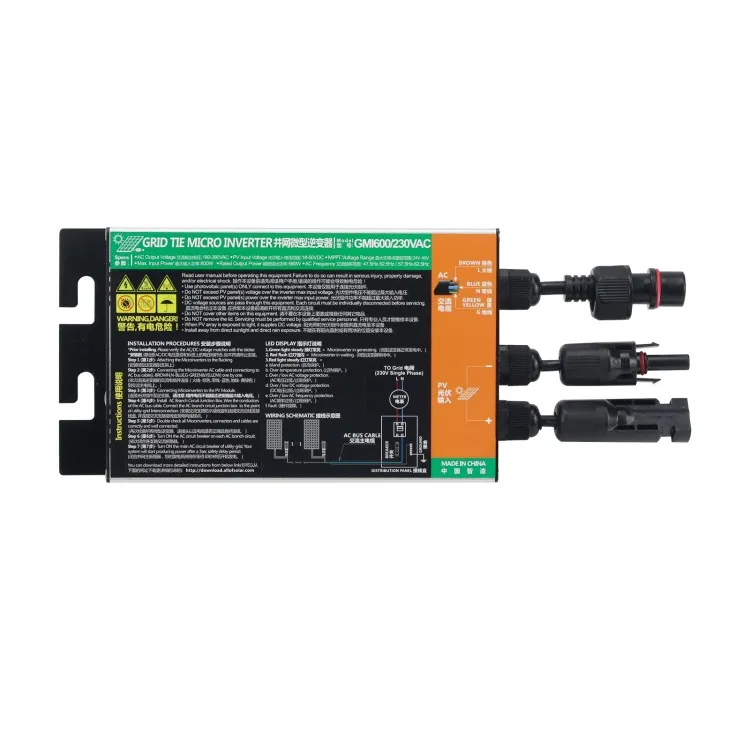 Gmi500 500W Gmi600 600W Gmi700 Uscita 700Wsingle-Phase Sistemi Fotovoltaici Trifase Flessibili Micro Inverter Grid Tie Microinverter Solare