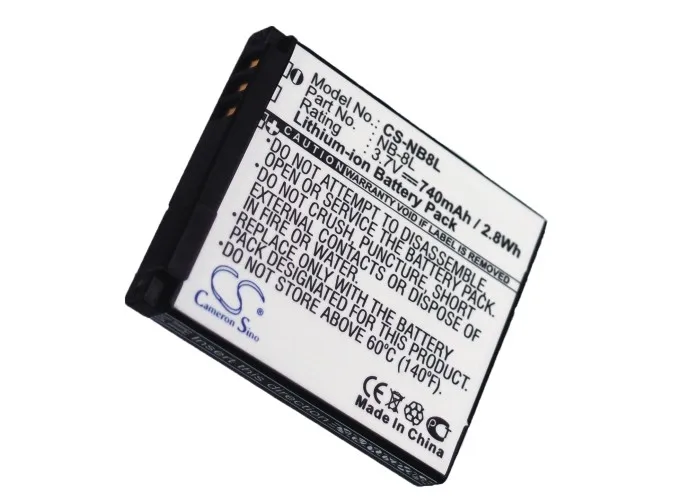 Batteria Cameron Sino Per Canon Nb-8L Powershot A3000 A3000 Is A3100 A3100 Is A2200