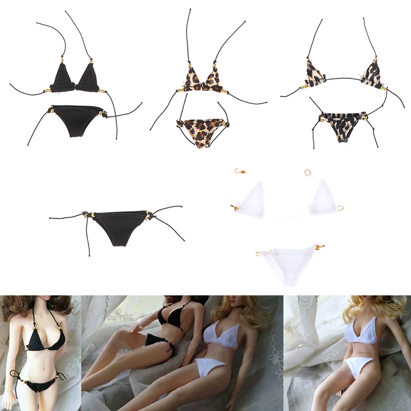 Nuovo 1 Pz 1:6 Scala Bikini Vestiti Reggiseno Intimo Lingerie Set Per Barbie Bambola Ragazze Accessori Modello Corpo Femminile 2022