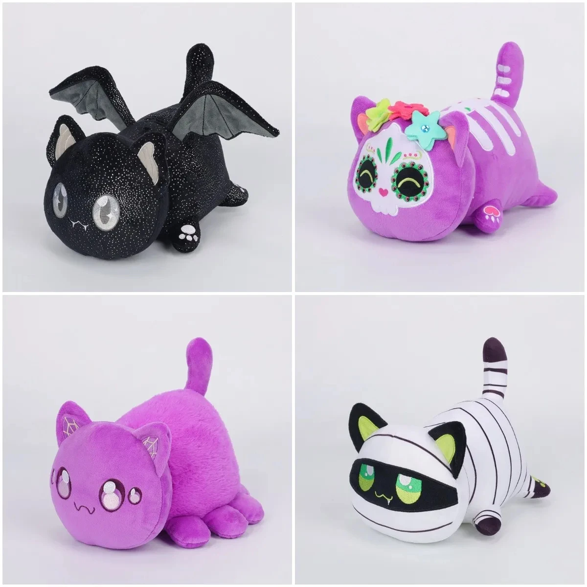 Aphmau Meows Gatto Peluche Morbido Meemeow Farcito Ciambella Gatto Peluche Kawaii French Fry Cheeseburger Cibo Peluche Bambola Regali Di Natale
