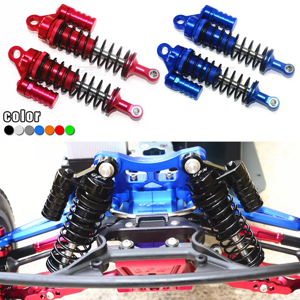 Gpm Losi 1/6 Super Baja Rey 2.0 Desert Truck Los05021T1 Metallo 132Mm Ammortizzatore Anteriore Smorzamento Con Cilindro A Pressione Negativa