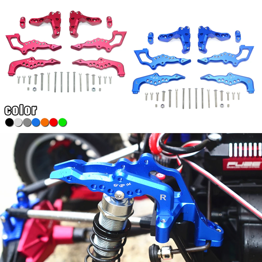 Gpm Losi 1/6 Super Baja Rey 2.0 Rtr Smart Desert Truck Metallo Fori Multipli Poroso Posteriore Superiore Ammortizzatore Montaggio Sedile Fisso