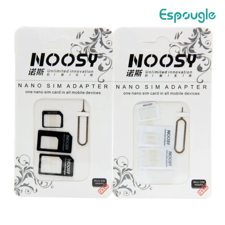 100 Pz 4 In 1 Strumenti Sim Micro Nano Sim Card Adapter Connector Converti Nano Sim Card In Micro Adattatore Standard Per Iphone Xiaomi