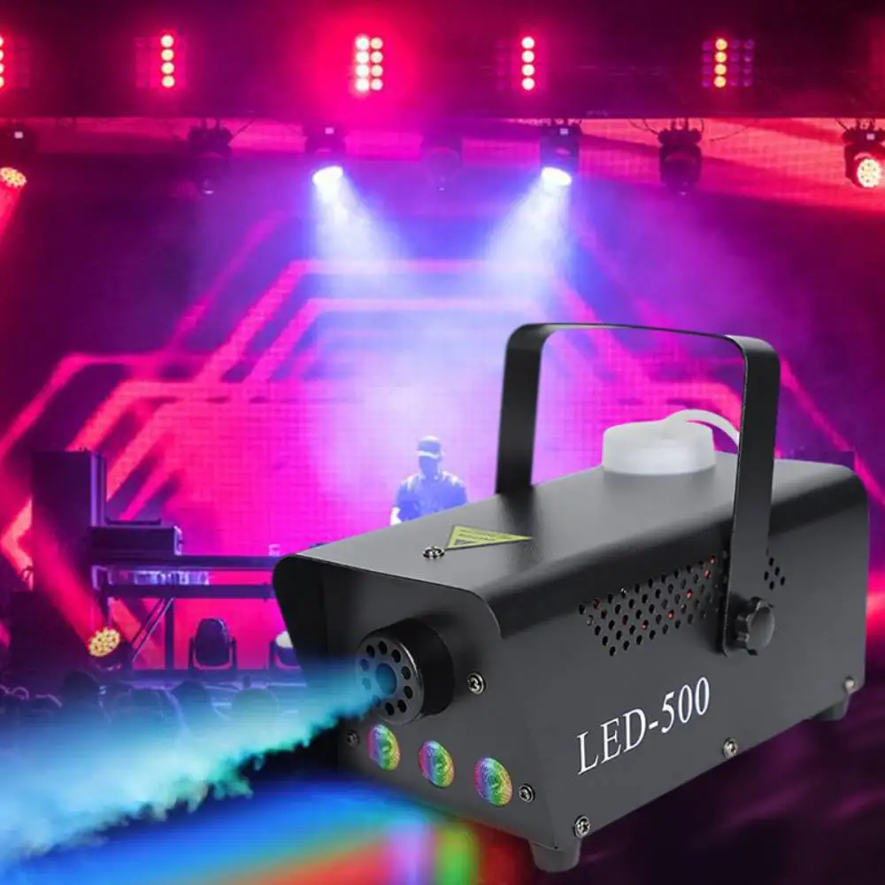 400/500W Fog Machine Rgb Effect Led Light Mini Fog Smoke Machine Per Natale Halloween Ktv Dj Disco Wedding Party Stage