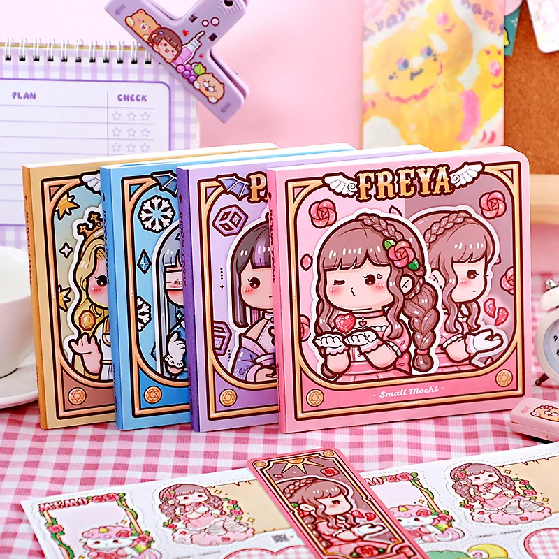 Nuovo Prodotto Piccola Patata Dolce Fang Ben Handmade Ledger Girl Heart Revival Handmade Ledger Art Squisito Quaderno A Scacchi