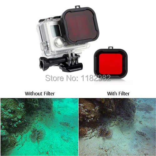 Diving Filtro Uv Lens Filter Per Go Pro Hero 3 + 4 Mini Videocamera
