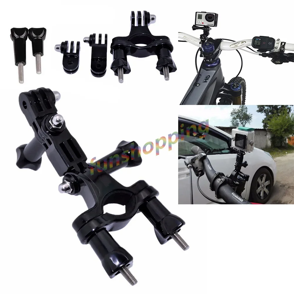 Per Accessori Gopro Bike Bicycle Moto Mount Manubrio Mount Regolare Treppiede Per Go Pro Hero 3 + 4 5 Xiaomi Yi Ii 4K Sjcam S