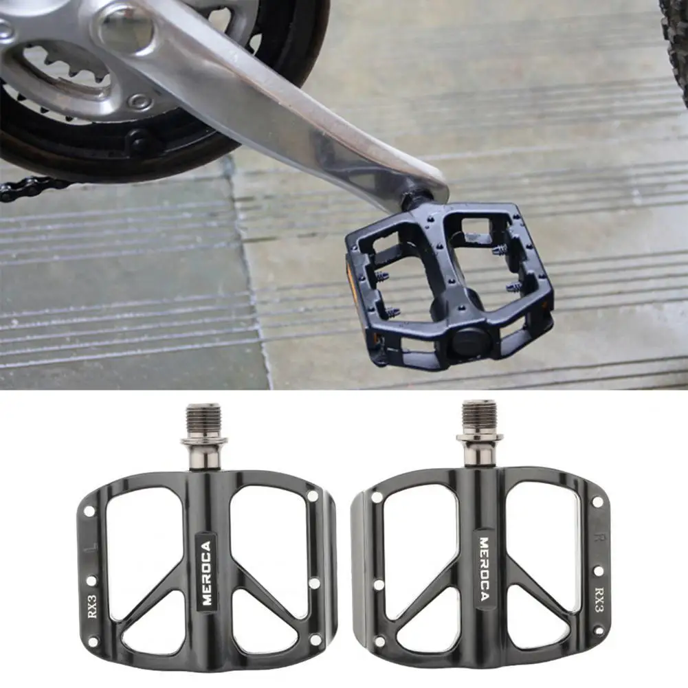 Bicycle Pedal 1Pair Rx1/Rx2/Rx3 Pedals Scratch-Resistant Anti-Rain Aluminum Alloy Cycling Riding Flat Pedals For Outdoor