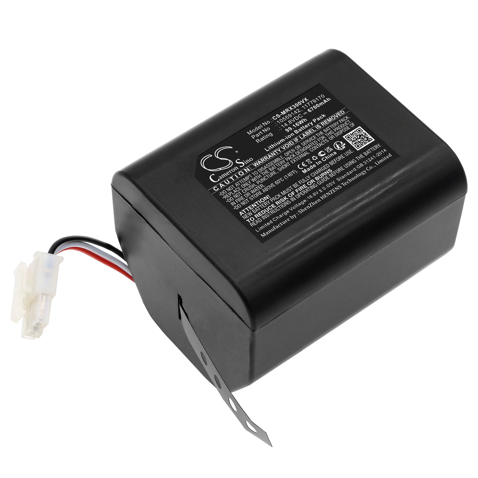 Batteria Sottovuoto Per Miele 10559142 11779170 Scout Rx2 Rx3 Capacità 6700Mah/99,16Wh Peso Erba 489G Volt 14.80V Tipo Li-Ion