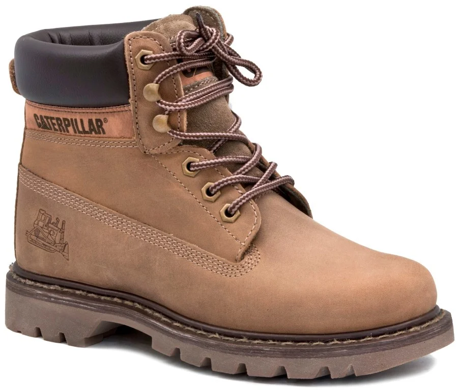 Caterpillar Colorado Beige Nabuk Genuine Lady Cat Boots 2021 Winter Cat Snow Boat Outdoor Street Style Solid Durable