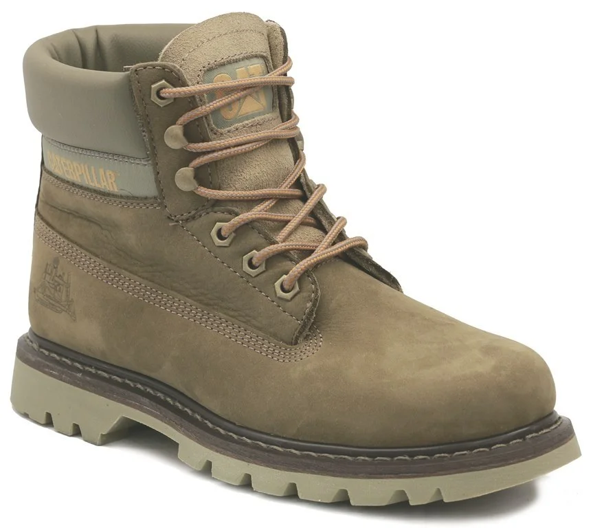 Caterpillar Colorado Green Nubuck Genuine Lady Cat Boots 2021 Winter Cat Snow Boat Outdoor Street Style Solid Durable