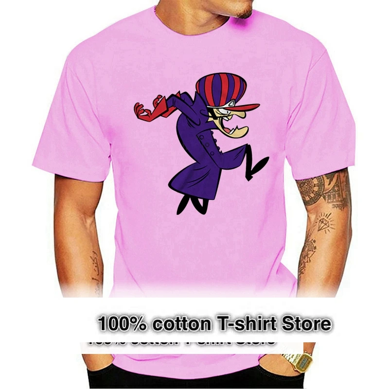 T-Shirt Da Uomo Dick Dastardly Series Wacky Races Muttley Penelope Pit Stop
