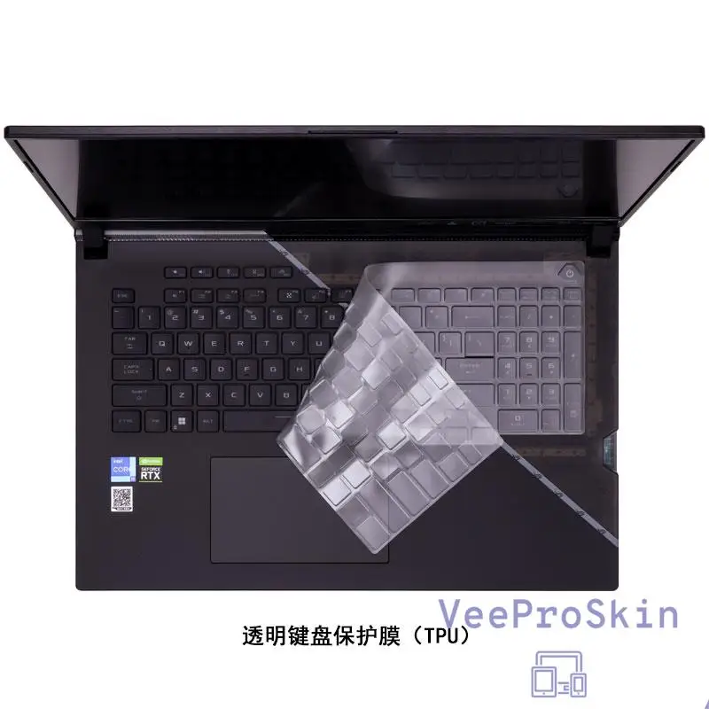 Tpu Laptop Keyboard Cover Skin Screen Film Protector Per Asus Rog Strix Scar 17 Se G733Cx (2022) 2022 Laptop Da Gioco Da 17.3 Pollici