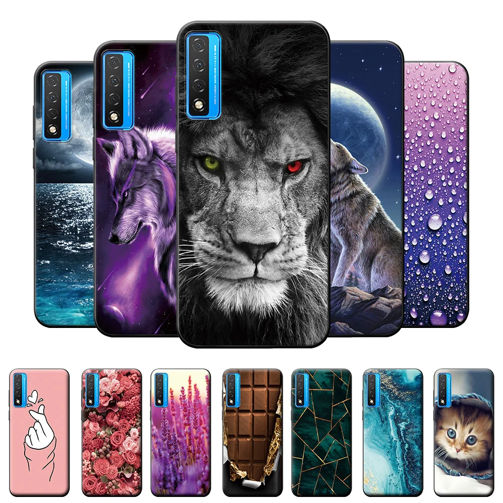 Per Tcl 20L + 2021 Cover 20L Plus T775H T774H 20 L S Custodia Posteriore In Silicone Morbido Per Animali Per Tcl 20L 20S Fundas Cover Per Telefono 6.6