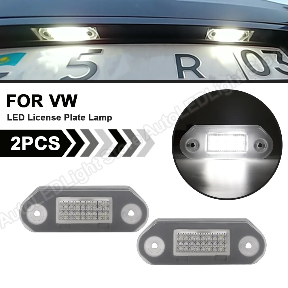 Luce Targa A Led 2Pc Per Vw Gol G3 Golf Iii Golf 3 Variante Vento Cabrio Per Skoda Octavia Mk1 Nessun Errore Luce Targa