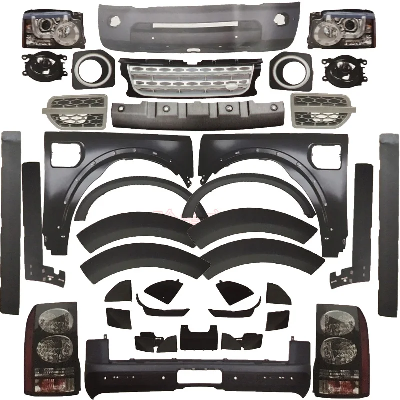L319 Per Land Rover Discovery 3 Body Kit Upgrade Lr4 Discovery 4 Accessori Per Parti Esterne Dell'Auto Paraurti Anteriore