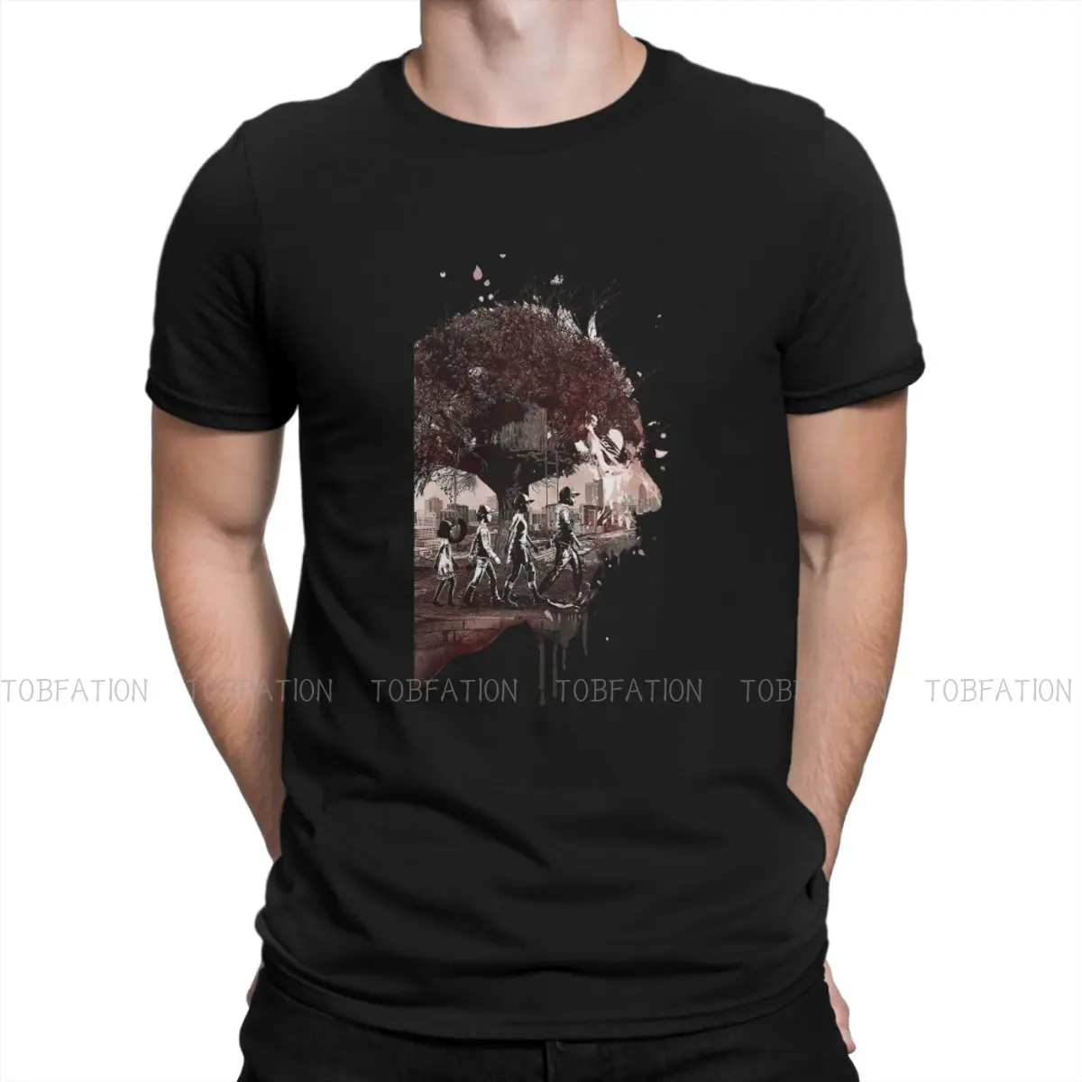 The Walking Dead Rick Tv Game Edizione Definitiva Logo T Shirt Vintage Grunge Teenager Summer Large Cotton Tshirt Harajuku Da Uomo