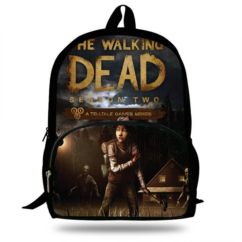 16 Pollici Mochila The Walking Dead Game Duck Backpack Adolescenti Bambini School Lily Bags For Boys Casual Bag Kids Girls Primary