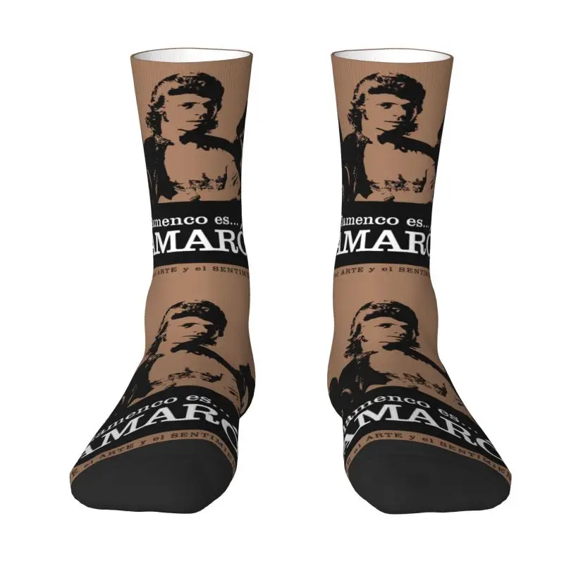 Camaron De La Isla Dress Socks Uomo Womens Warm Funny Novità Flamenco Singer Island Gambero Crew Socks