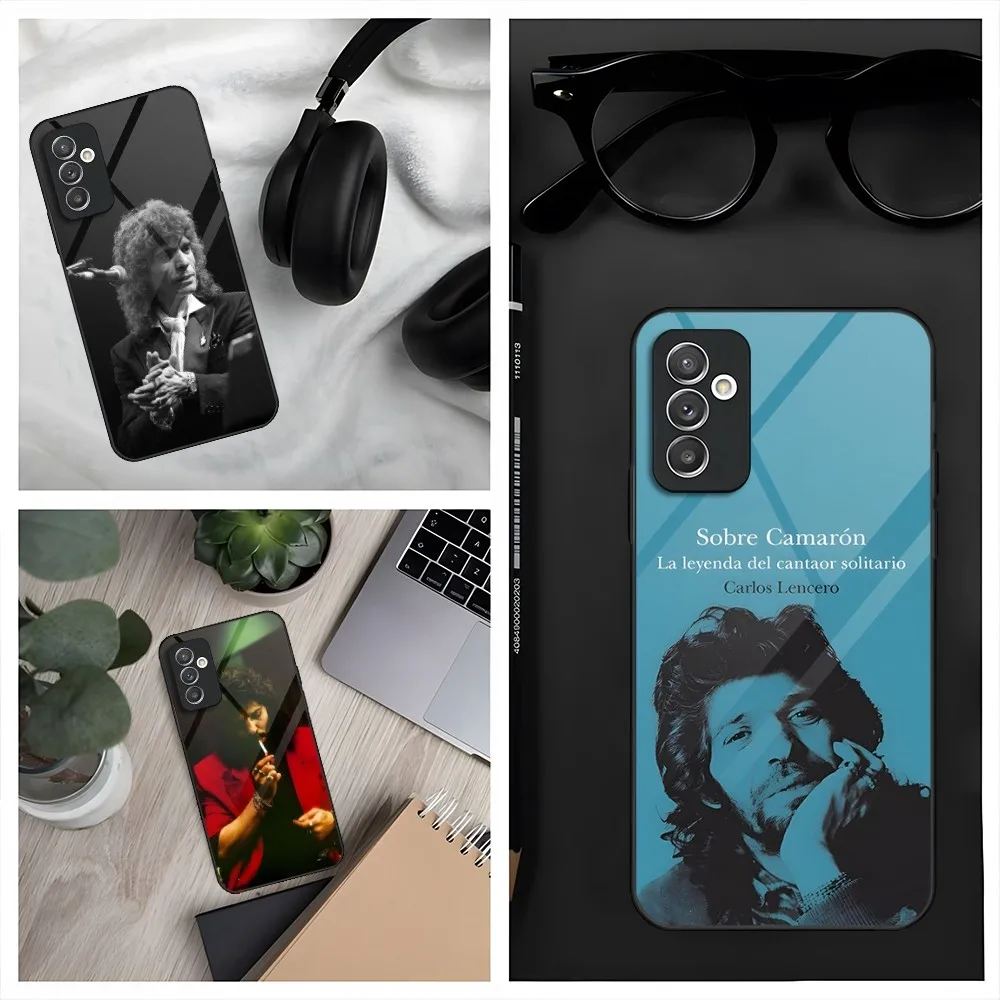 Custodia Per Telefono Camaron De La Isla Per Samsung S30 S32 S20 S23 S21 S9 S24 S10E Note 20 10 Pro Ultra Plus Cover In Vetro
