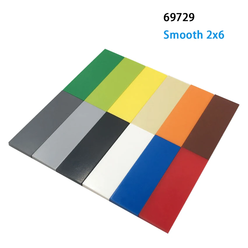 Aquaryta 60/30/15Pcs Building Blocks Parti In Mattoni Smooth 2X6 Classic Building Block Toy Bulk Per Bambini Marche Compatibili 69729