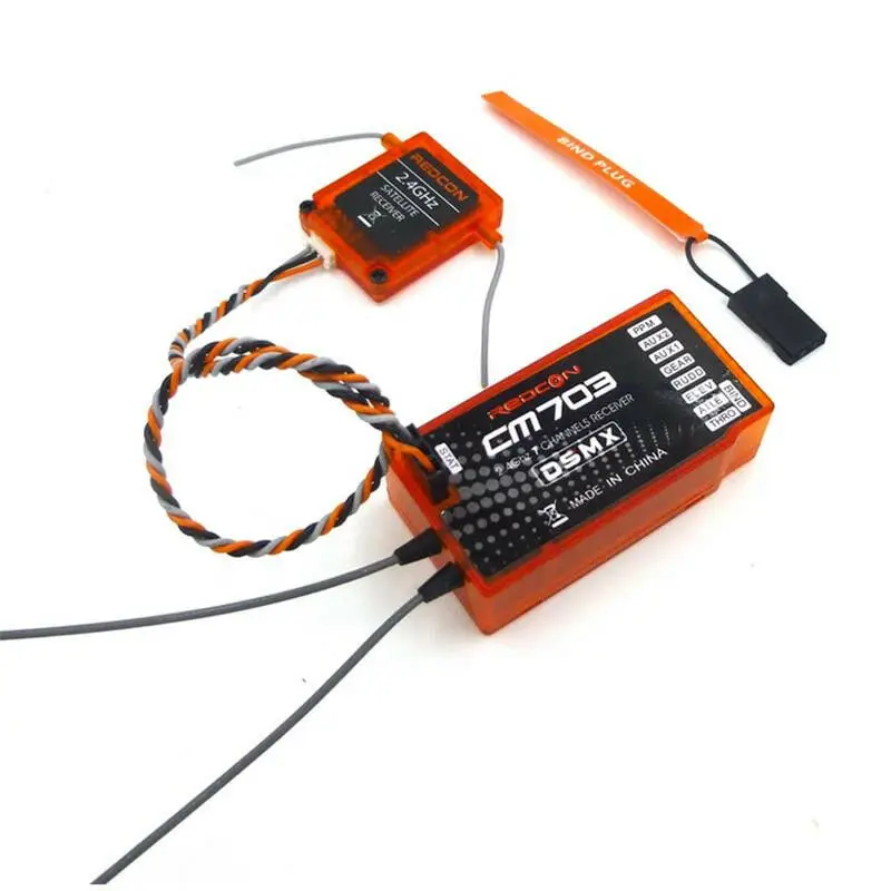 Redcon Cm703 2.4Ghz 7Ch Dsm2 Ricevitore Dsmx Satellite Ppm Pwm Per Jr Spektrum
