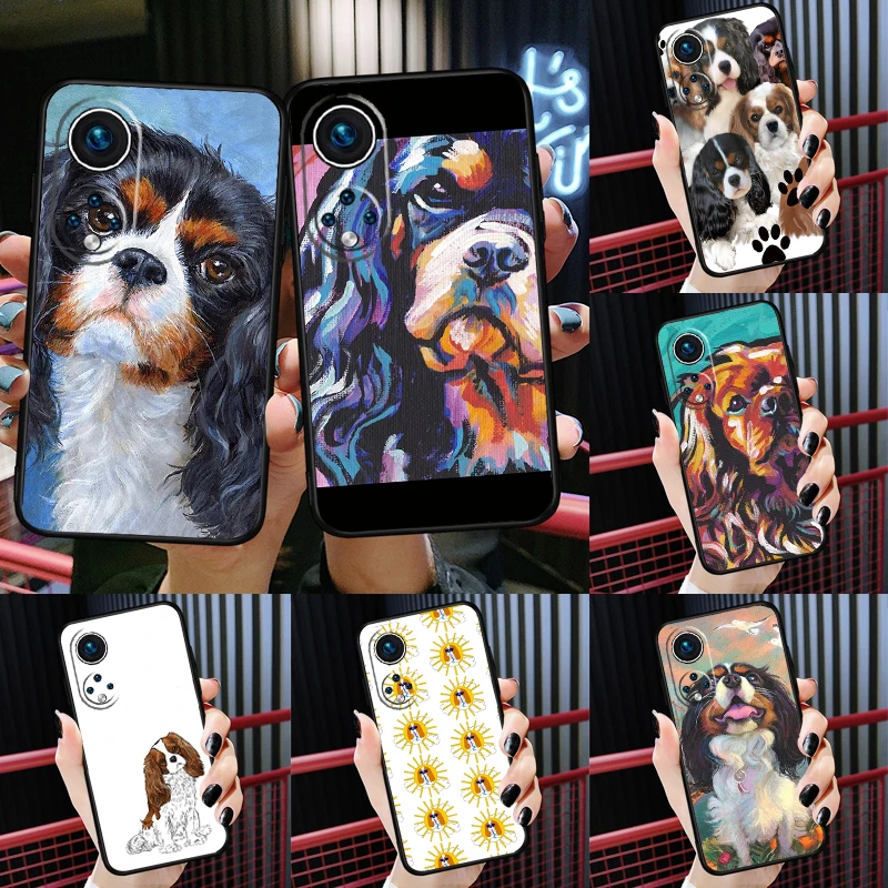 Knight King Charles Spaniel Per Huawei P30 Pro P20 P40 Nova 5T 9 P Smart Z 2021 Custodia Coque Per Honor 8X 9X 10I 50 Lite