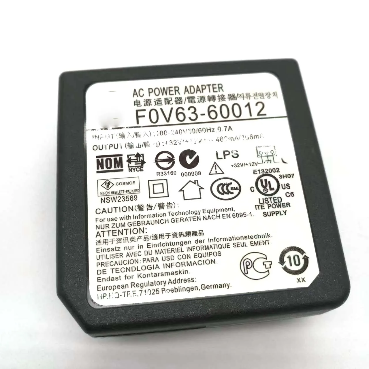 Adattatore Di Alimentazione F0V63-60012 Per Hp Officejet 4650 4650 250 200 Envy 6252 6258 7820 7822 7120 5020 6020 6420 6420 6420 6020 6020