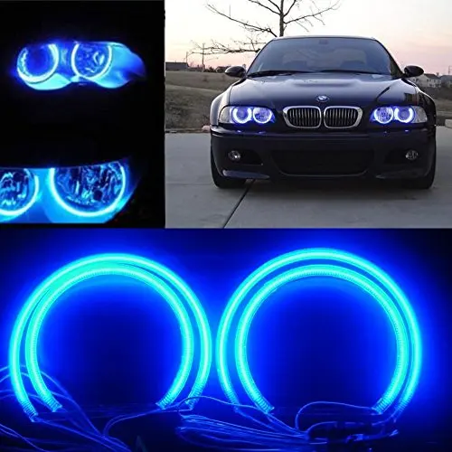 Anelli Halo 2X131Mm E Fari Ccfl 2X146Mm, Kit Angel Eye 8000 K 7000 K Per Bmw E46 E39 E36 3 Series