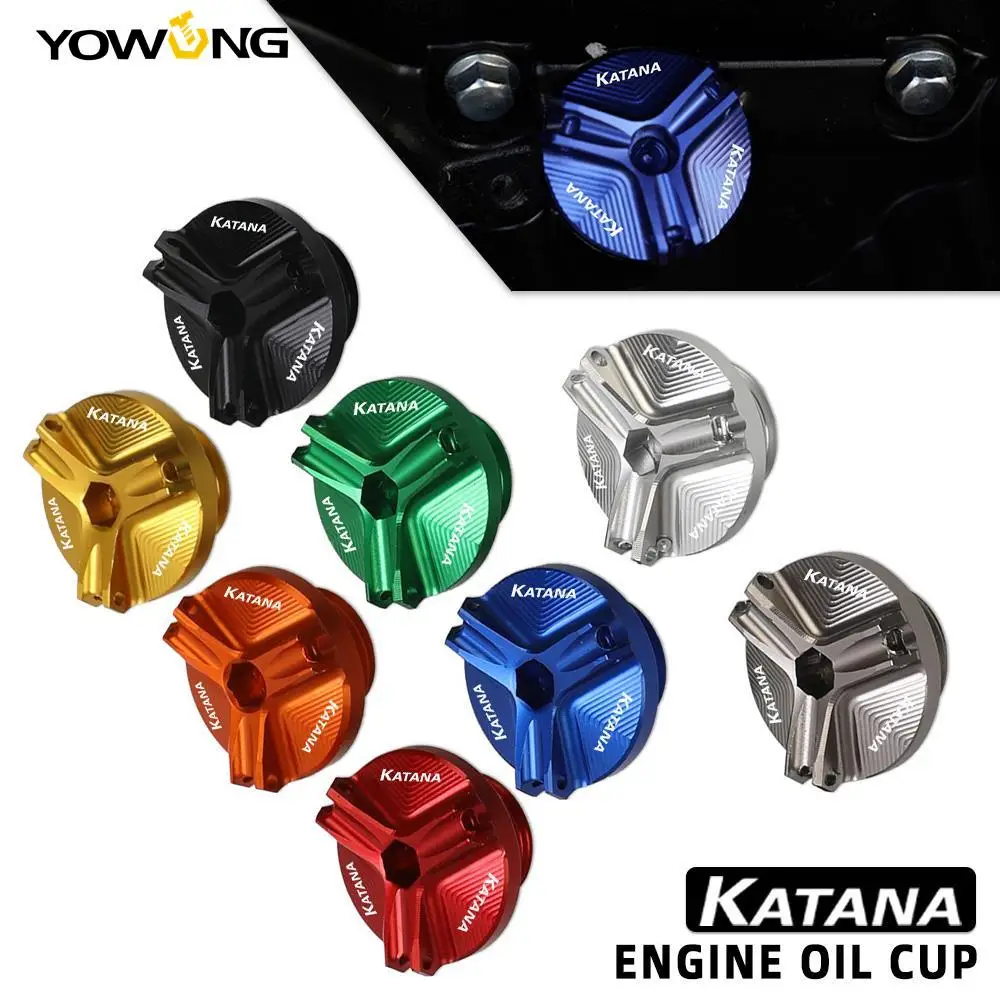 For Suzuki Katana 1000 Katana1000 2019 2020 2021 Motorcycle Accessori M20*1.5 Aluminum Engine Oil Filter Cup Plug Cover Sump Nut
