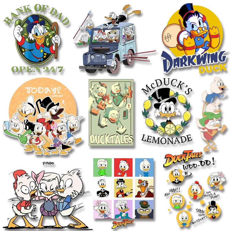 Ducktales Movie Ducks Iron On Transfers For Clothes Adesivi A Trasferimento Termico Patch Per Vestiti