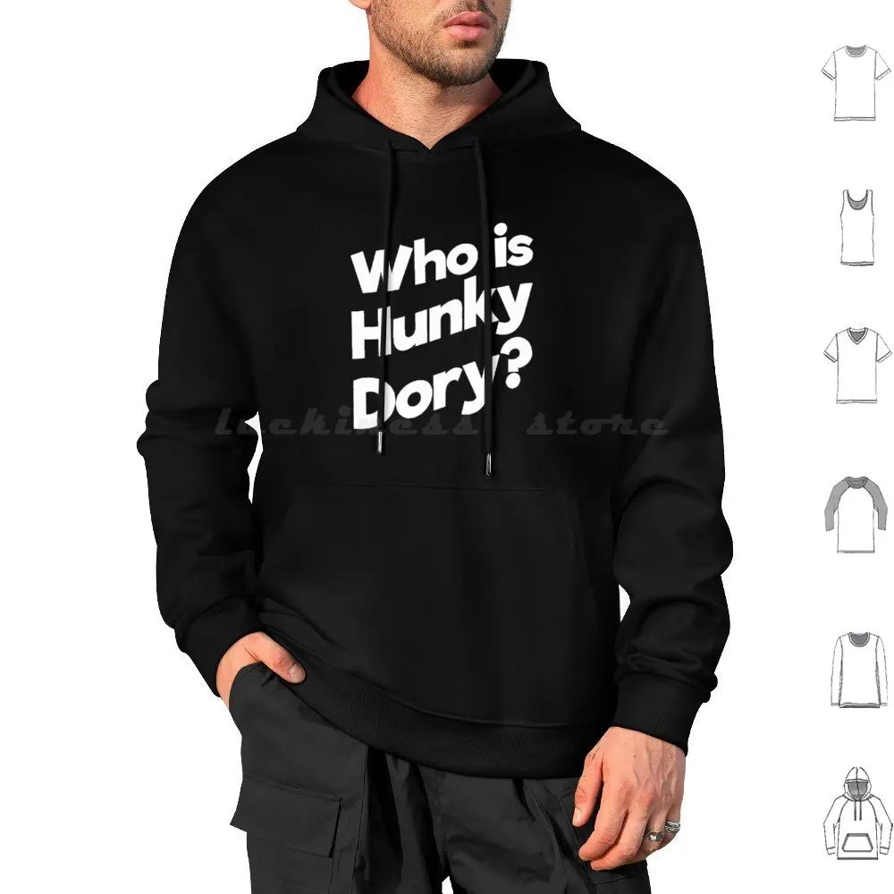 Chi È Hunky Dory? T-Shirt, T-Shirt Real Householders Of Beverly Hills. Felpa Con Cappuccio In Cotone Manica Lunga Chi È Hunky Dory Rhobh