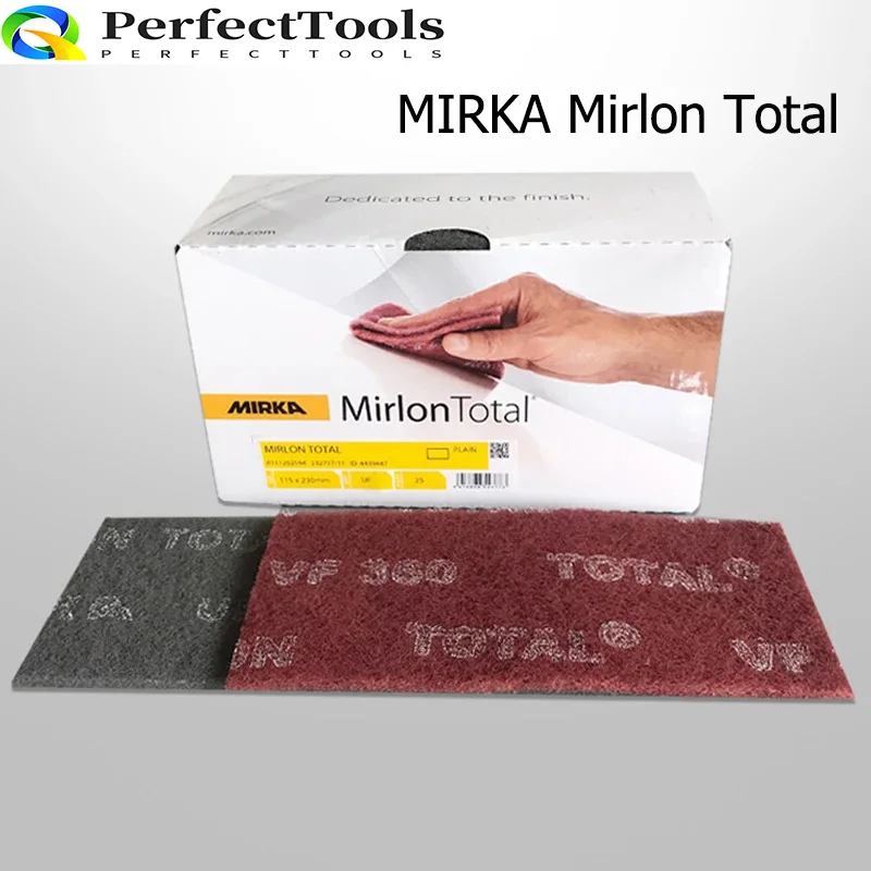 25 Pz 115*225Mm Mirka Tampone Abrasivo Metallo Woodware Lucidatura Auto Spazzolatura Derusting Lucidatura Pulizia Lacca