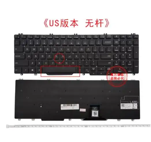 Nuovo Per Dell Precision 3500 3501 3540 3541 3550 3551 Tastiera Usa Non Retroilluminata Non-Trackpoint