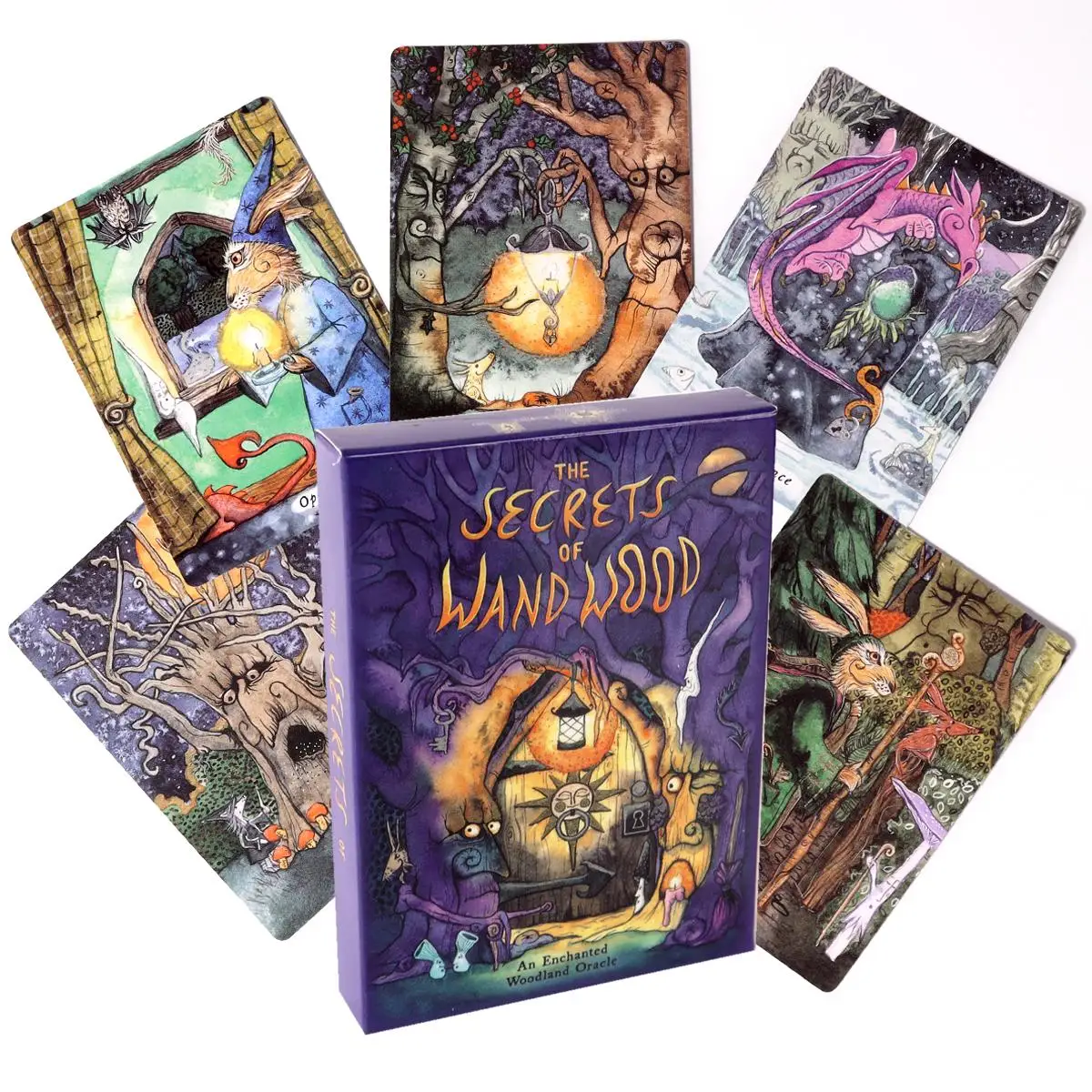 I Segreti Di Wand Wood An Oracle Deck Un Nuovissimo 44 Card Oracle Deck Divinazione Entertainment Gioco Da Tavolo 11*6.5Cm