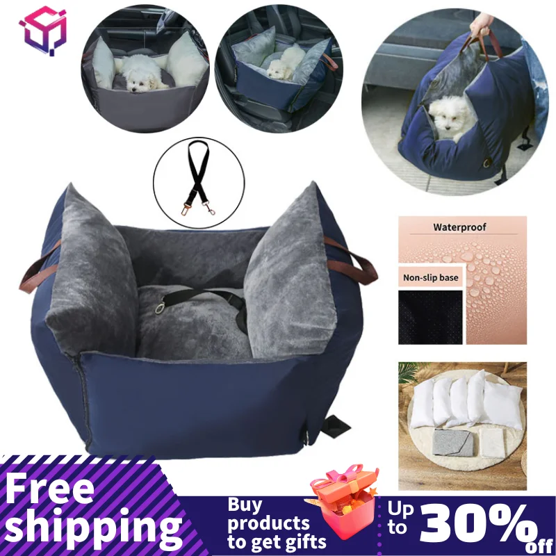 Seggiolino Auto Per Cani Controllo Centrale Trasportini Per Cani Antiscivolo Scatola Per Braccioli Per Auto Sicura Supporto Per Cuscino Per Cani Con C