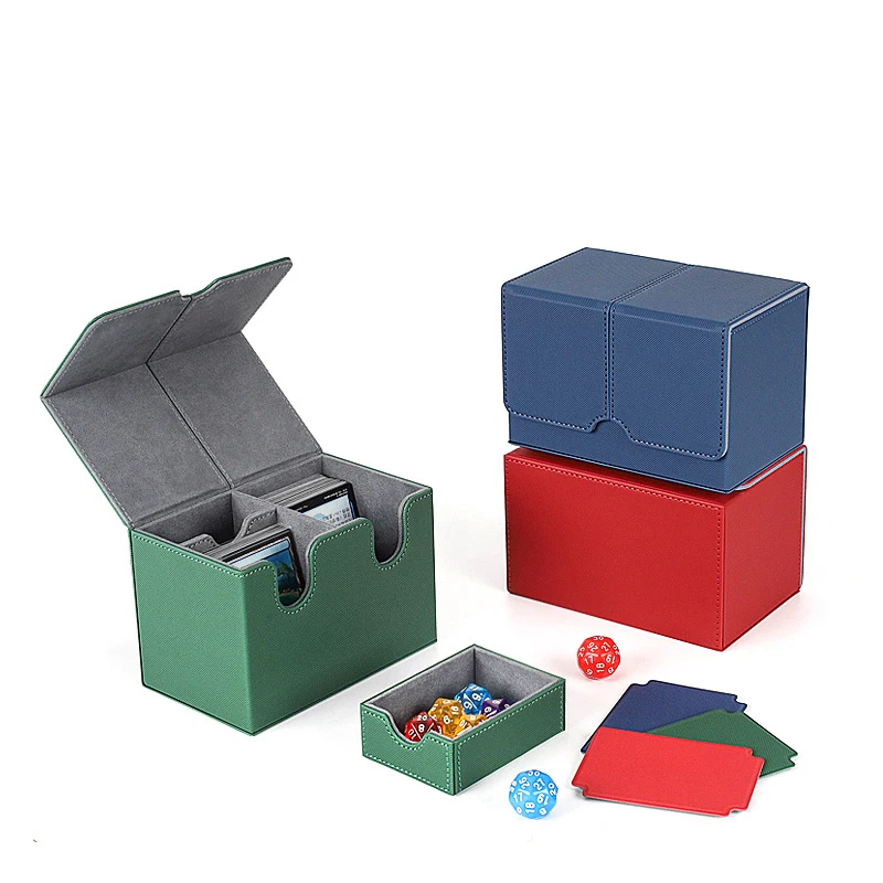 160 + Card Deck Box Organizer Per Mtg Yugioh Tcg Card Storage Trading Card Deck Box Commander Mtg Card Carry Organizer