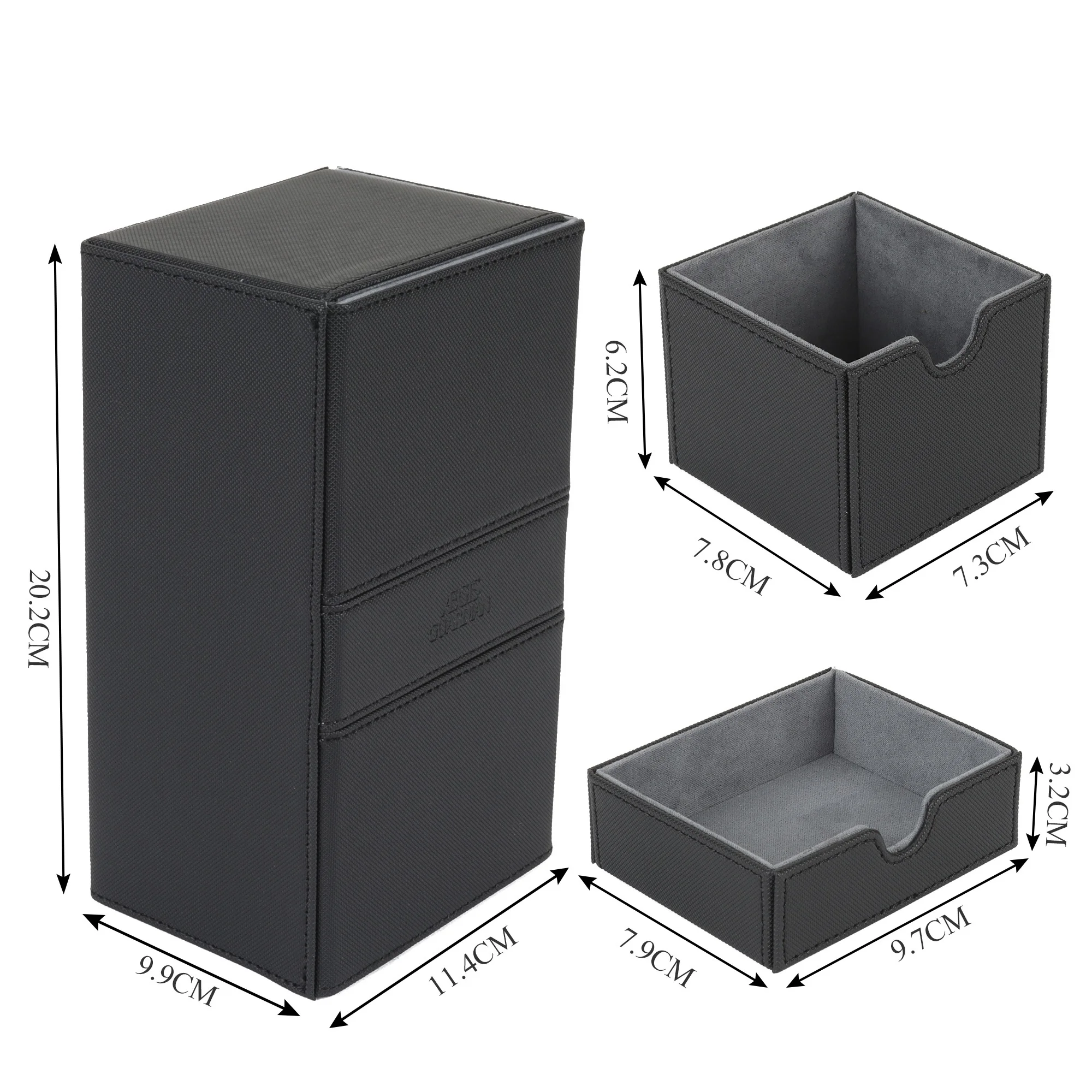 Aegis Guardian 200 + Scatola Di Carte Per Mtg/Yugioh Tcg Commander Deck Case Container,