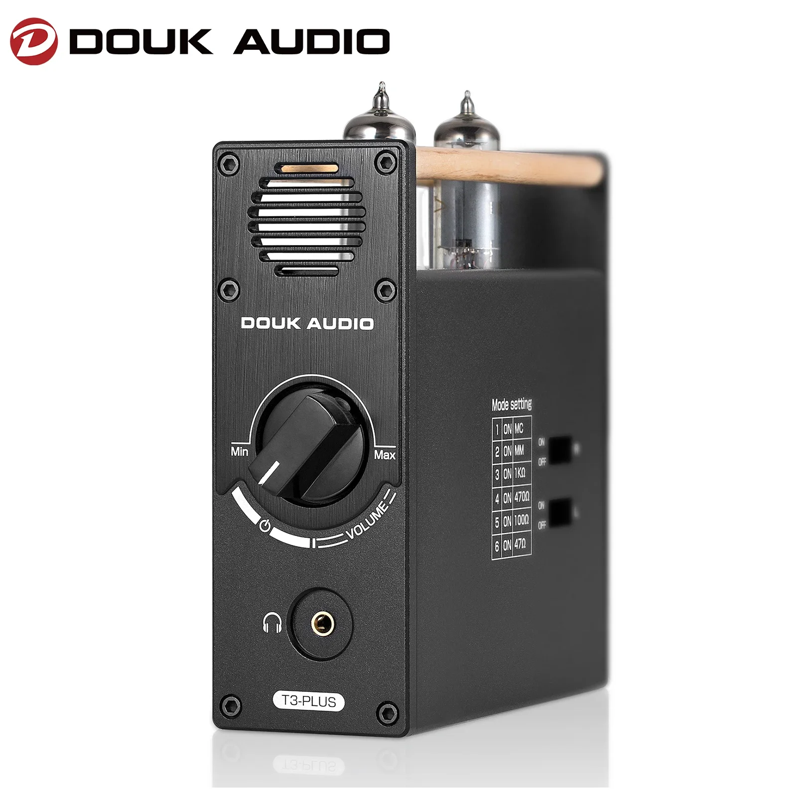 Preamplificatore Douk Audio Hifi Vacuum Tube Per Giradischi Mm / Mc Phono Stereo Desktop Audio Preamplificatore Amplificatore Per Cuffie