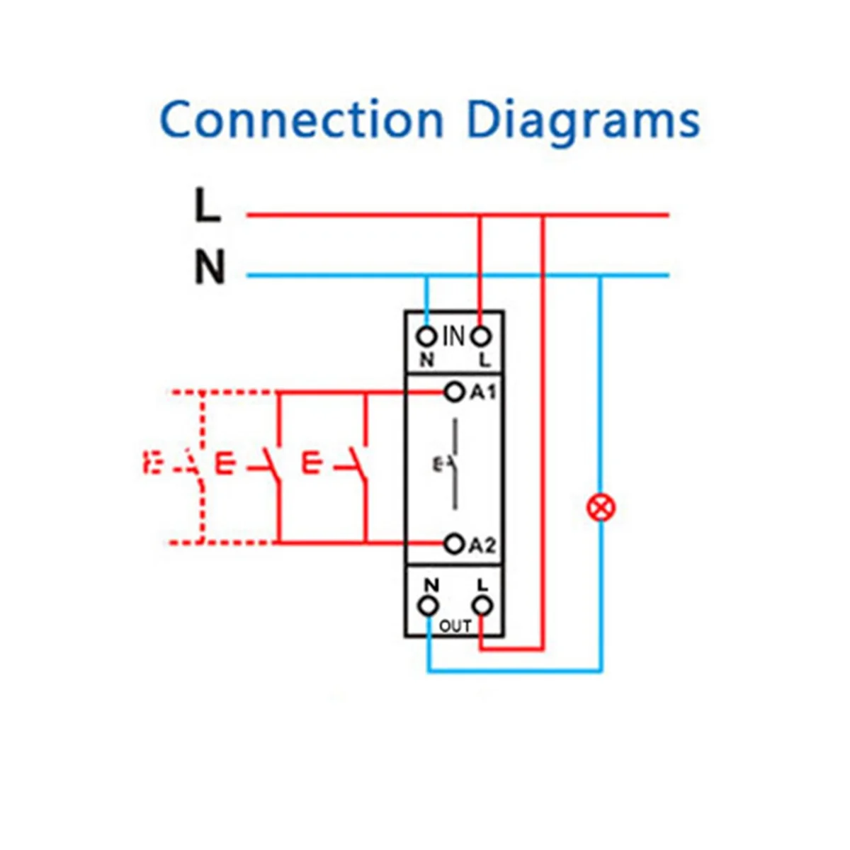 Tuya Smart Life Zigbee Interruttore Su Guida Din 1P Single Pole Dry Contact Timer Relay App Telecomando Smart Timer