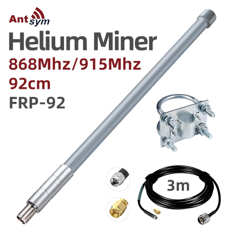 850-930Mhz Lorawan 5Dbi Outdoor Impermeabile In Fibra Di Vetro Per Hnt Hotspot Miner Bobcat Linxdot Rak Nebra Kerlink