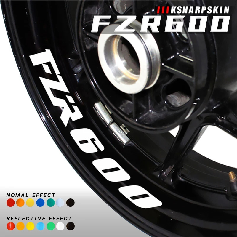 Adesivi Con Logo Dell'Anello Interno Del Motociclo Sicurezza Guida Promemoria Pellicola Decalcomanie Riflettenti Notturne Per Yamaha Fzr600 Fzr600