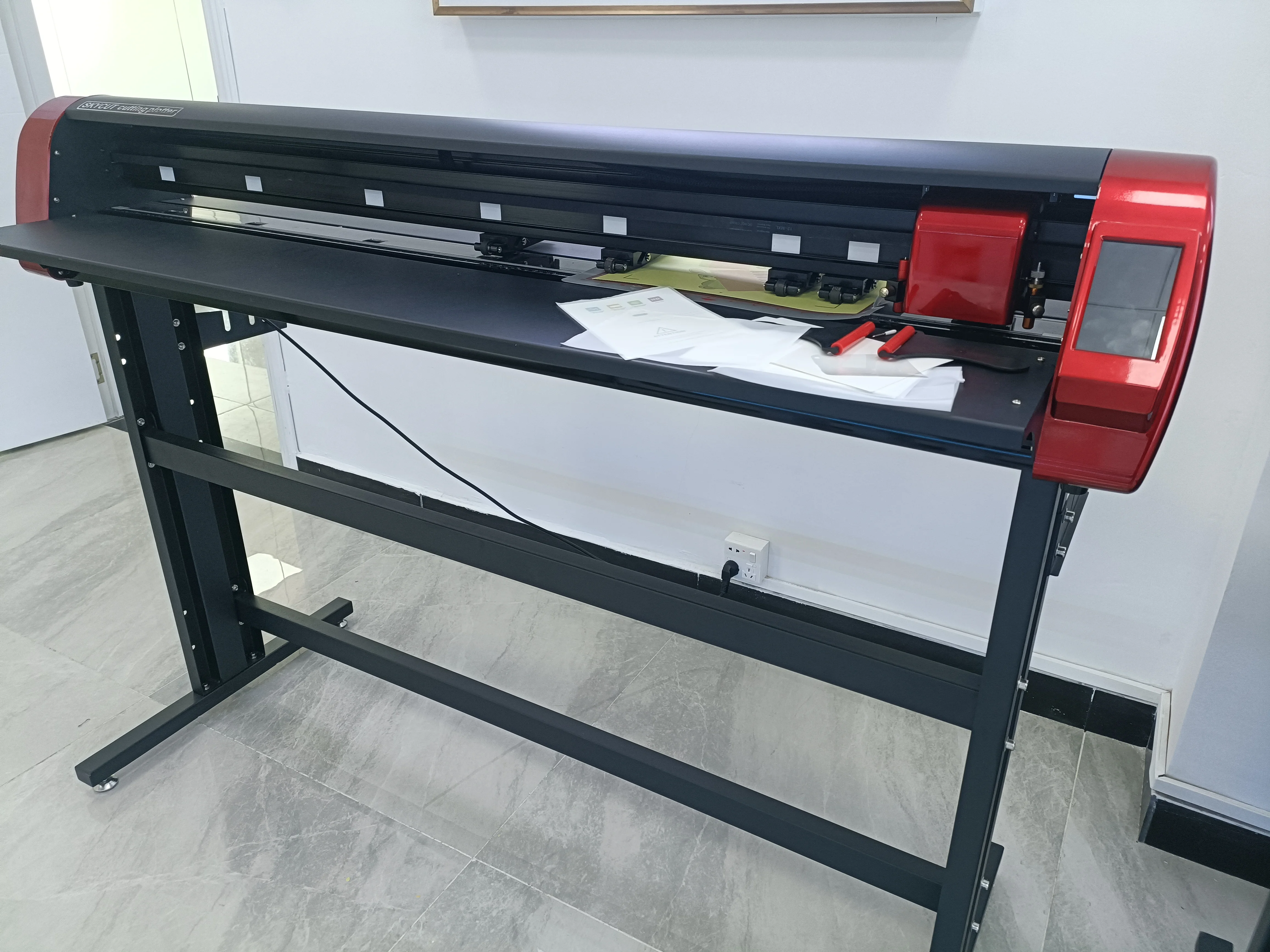 Duel Heads Contour Cutting Card Box Making Small Letter Graph Plotter Machine Roller Vinyl Cutter