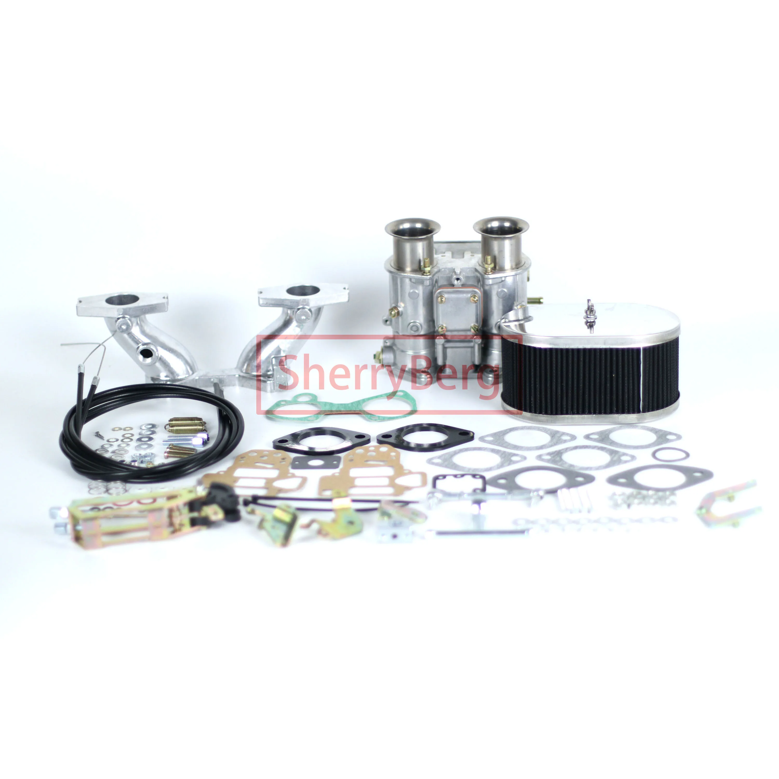 Sherryberg 40 Dcoe Kit Carburatore Collettore Di Aspirazione Filtro Aria Collegamento Per Mg Mga 1500 1600 1622 De Luxe 1955 1956 1957 1958-1962
