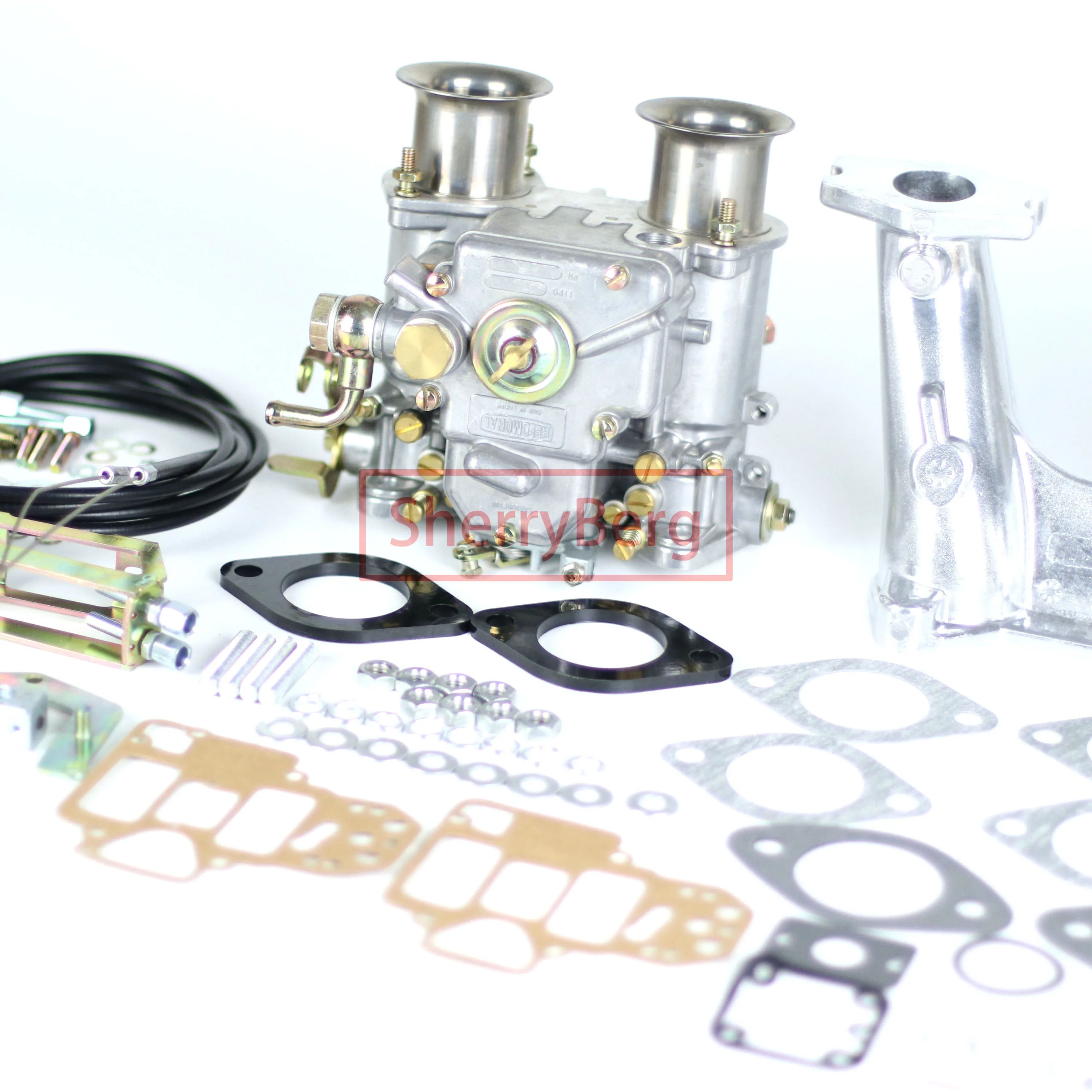 Sherryberg Vergaser Kit Collettore Di Aspirazione Collegamento Per Mg Midget Austin Healey Sprite 1275Ccm Weber 40Dcoe Doppelvergaseranlage